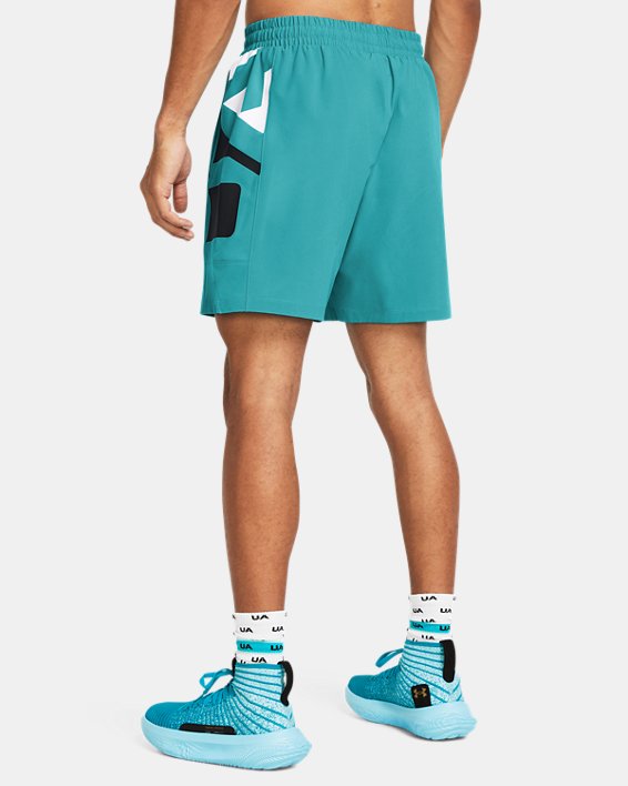 Men's UA Zone Woven Shorts in Blue image number 1